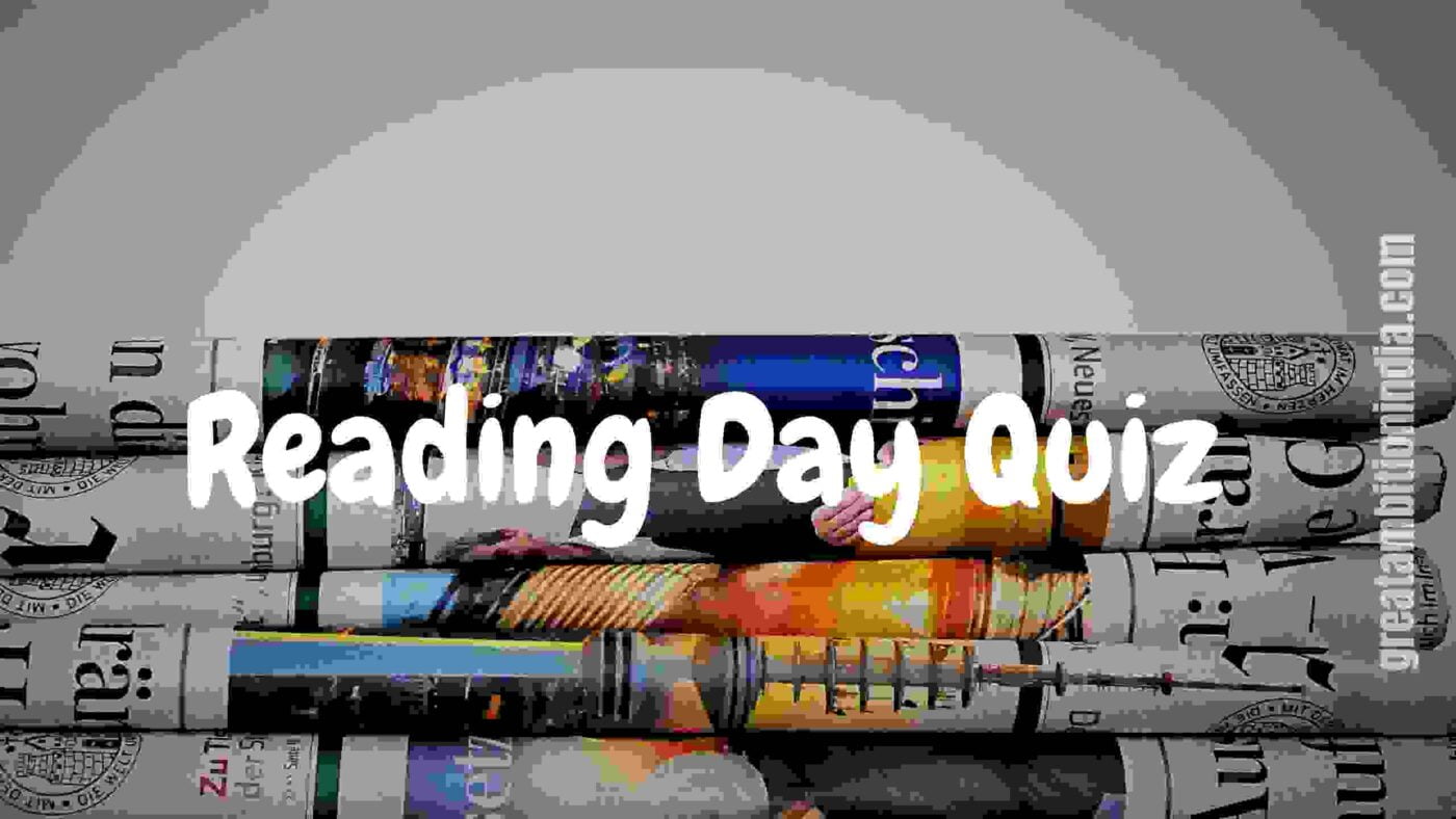 Reading Day Quiz both in English